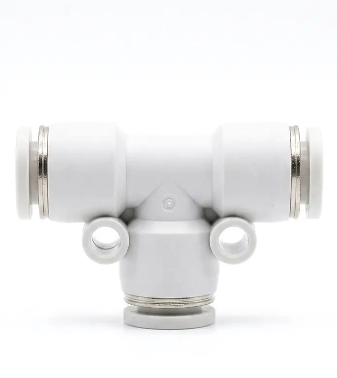 AIRMIXS PE-08 Union Tee Push-to-Connect Pneumatic Fitting (8m