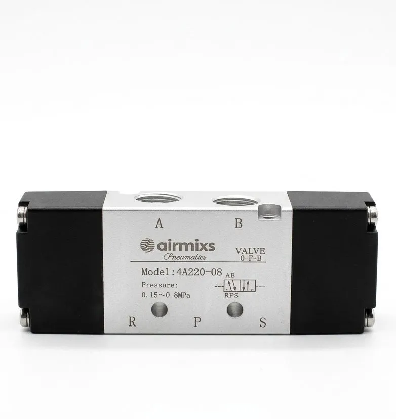 [4A220-08] 4A220-08 AIRMIXS Pneumatic Air Control Valve – 5/2-Way Double Air Pilot, G 1/4" Port