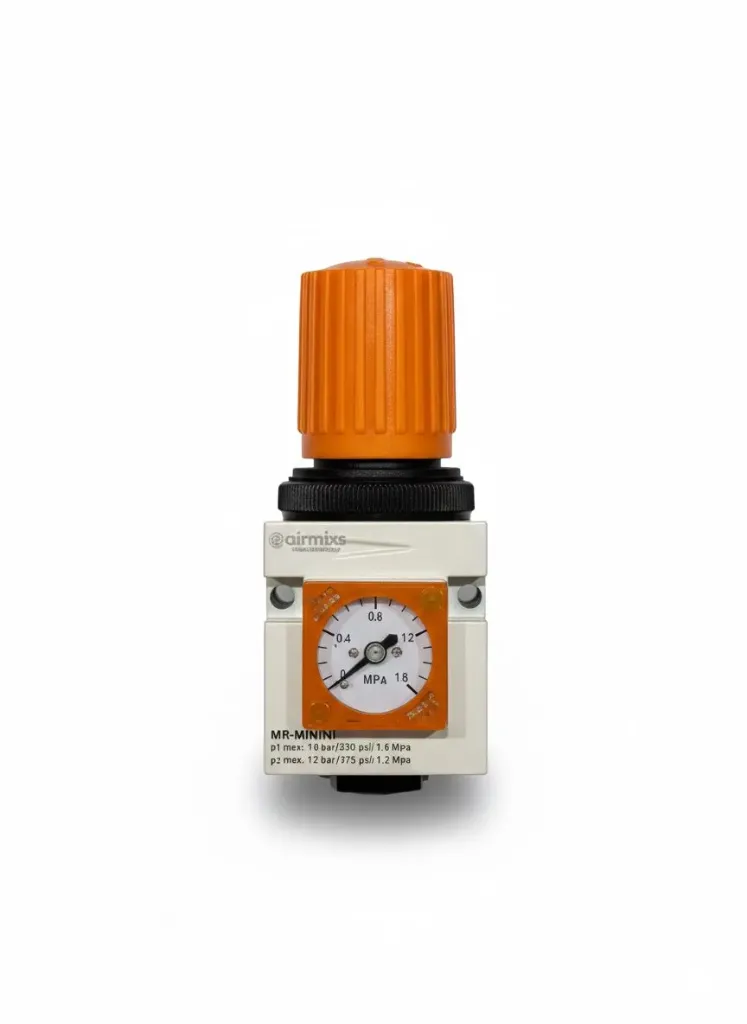 [MR-MINI-20] MR-MINI-20 AIRMIXS High-Pressure Regulator1/4" (Orange Knob Series)