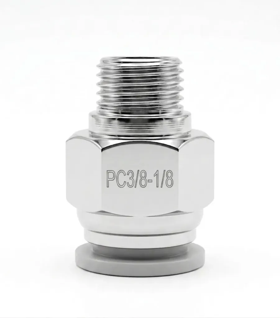 PC3/8-1/8 AIRMIXS Straight Male Push-to-Connect Pneumatic Air Fitting 3/8" Tube OD x 1/8" NPT Male