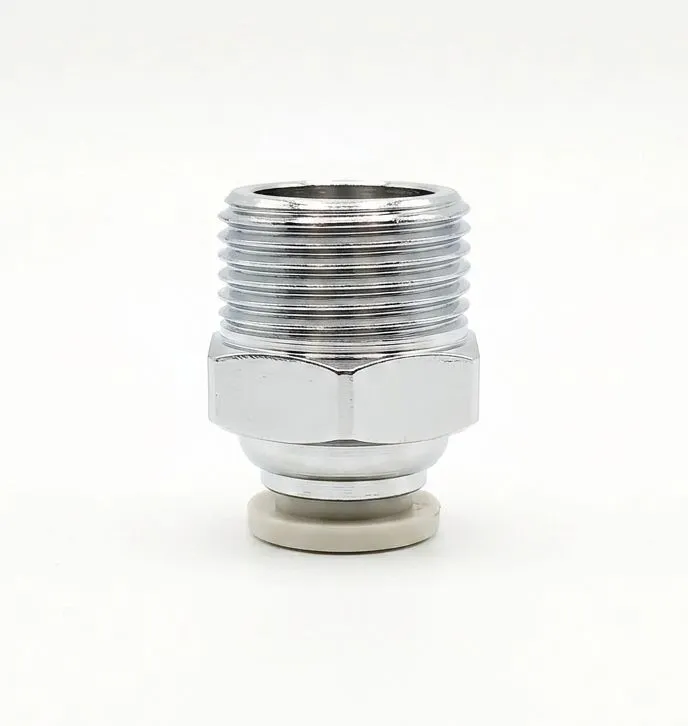 AIRMIXS PC 5/16-3/8 Male Straight Pneumatic Push-in Fitting (5/16" Tube O.D. x 3/8" Male Thread)