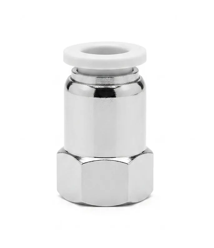 AIRMIXS PCF 08-01 Female Straight One-Touch Pneumatic Fitting