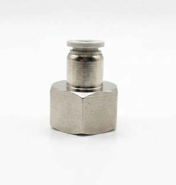 AIRMIXS PCF 08-04 Pneumatic Female Straight Fitting – 8mm Tube OD x 1/2" PT/G Female Thread