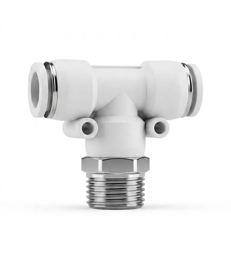 AIRMIXS PB 12-04 Push-in Pneumatic Male Branch Tee Fitting