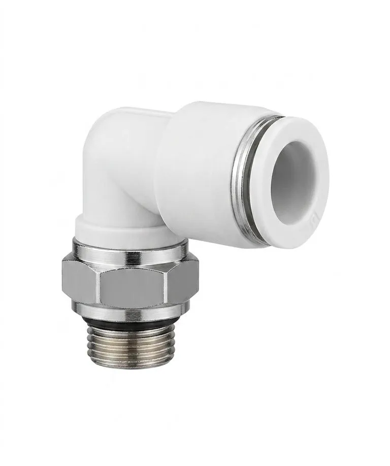 AIRMIXS PL10-G01 Pneumatic Push-in Male Elbow Fitting