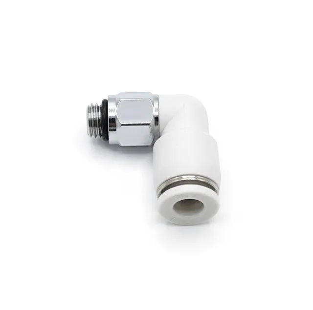 AIRMIXS PL04-M6 Ultra-Compact Pneumatic Push-in Male Elbow Fitting