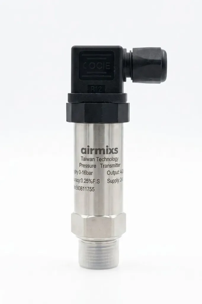 AIRMIXS Pressure Transmitter 0-16 Bar, 4-20mA Output, 1/2" Thread