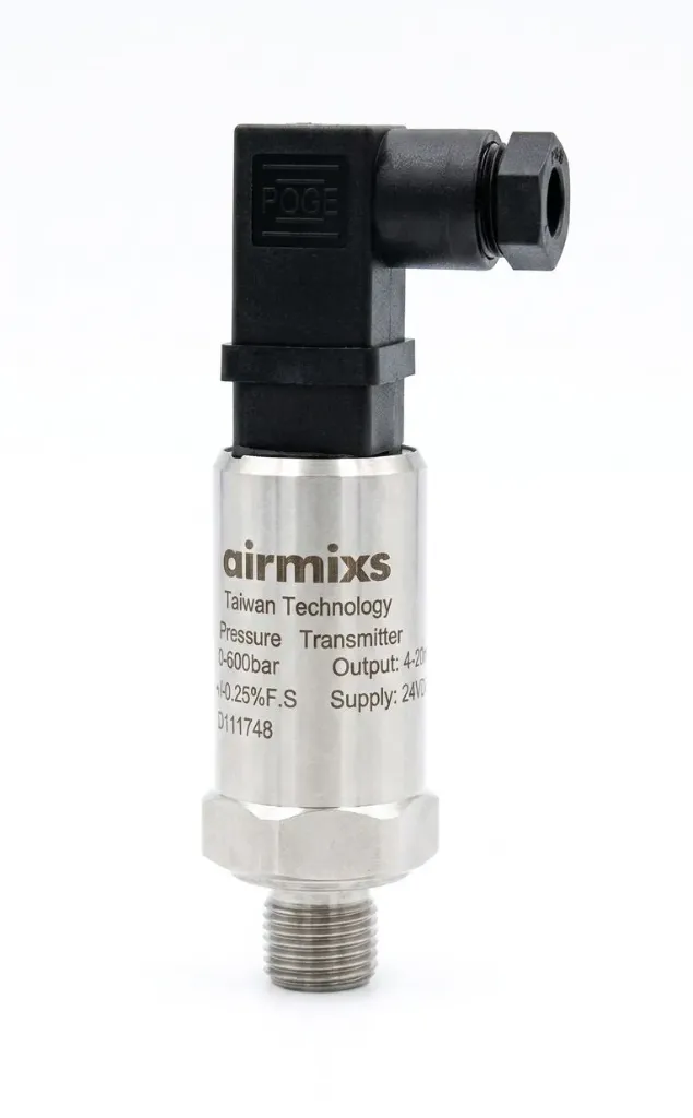 [AIR0600420] AIRMIXS Pressure Transmitter 0-600 Bar, 4-20mA Output, 1/4" Thread