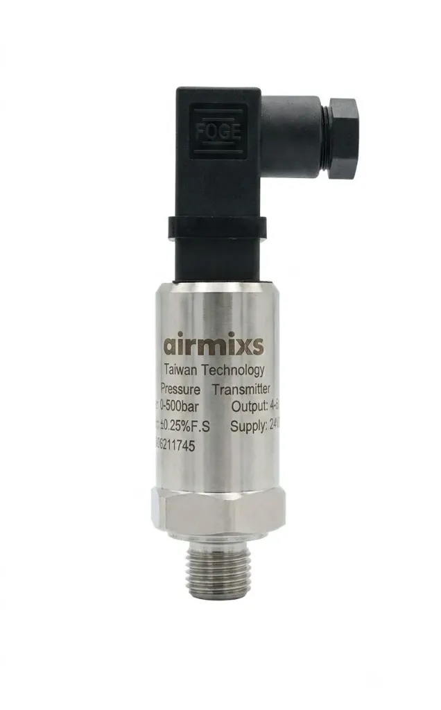 [AIR0500420] AIRMIXS Pressure Transmitter 0-500 Bar, 4-20mA Output, 1/4" Thread