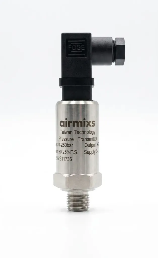 [AIR0250420] AIRMIXS Pressure Transmitter 0-250 Bar, 4-20mA Output, 1/4" Thread