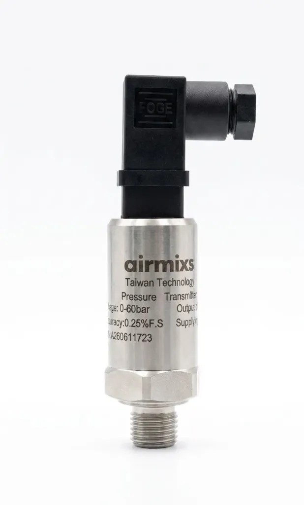 [AIR060420] AIRMIXS Pressure Transmitter 0-60 Bar, 4-20mA Output, 1/4" Thread