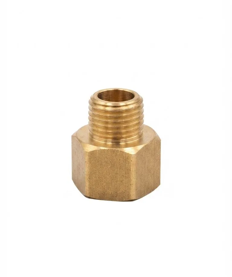 J-A105 AIRMIXS Brass Hexagon Adapter Male 1/8" NPT to Female 1/4" NPT