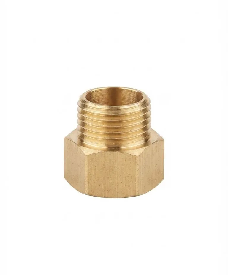 J-A103 AIRMIXS Brass Hexagon Adapter Male 3/8" NPT to Female 3/8" NPT