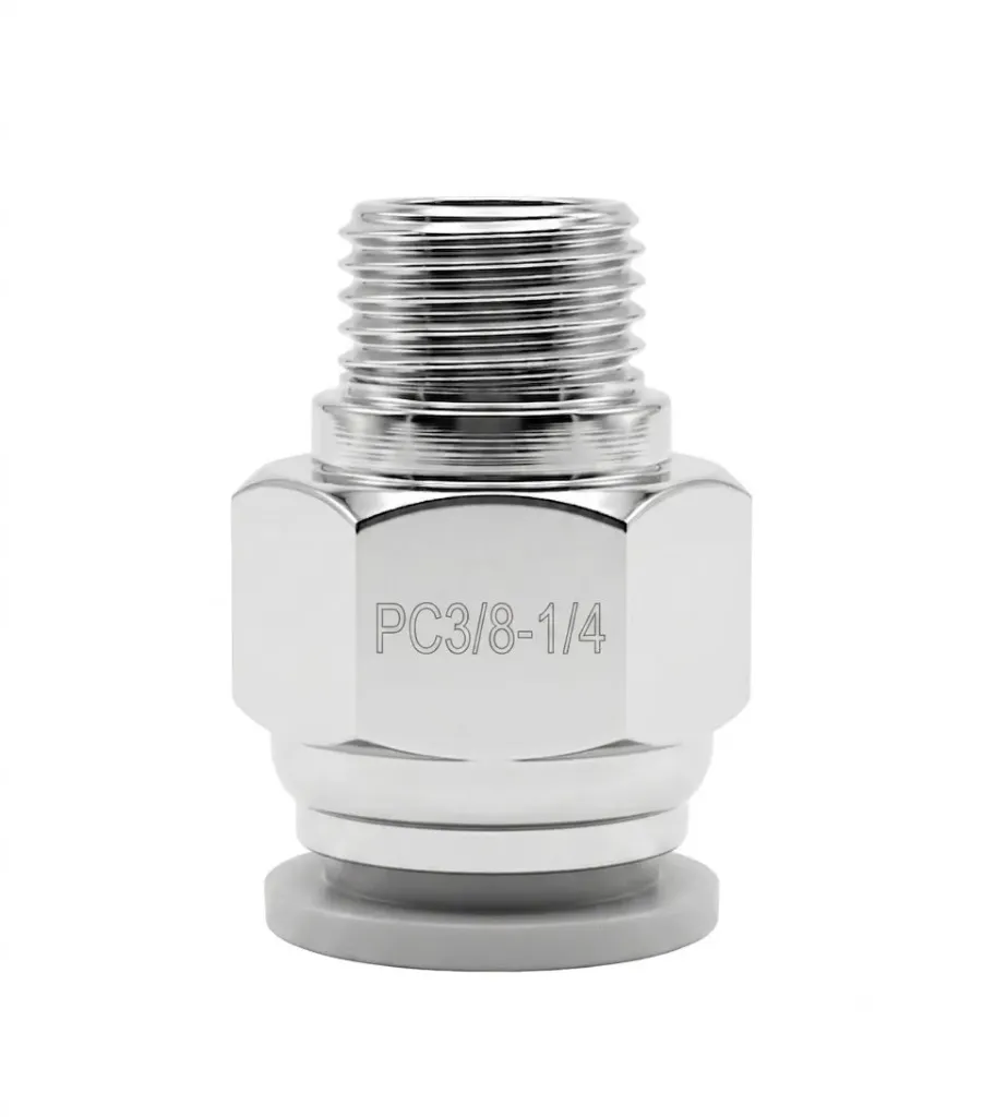 PC3/8-1/4 AIRMIXS Straight Male Push-to-Connect Pneumatic Air Fitting 3/8" Tube OD x 1/4" NPT Male