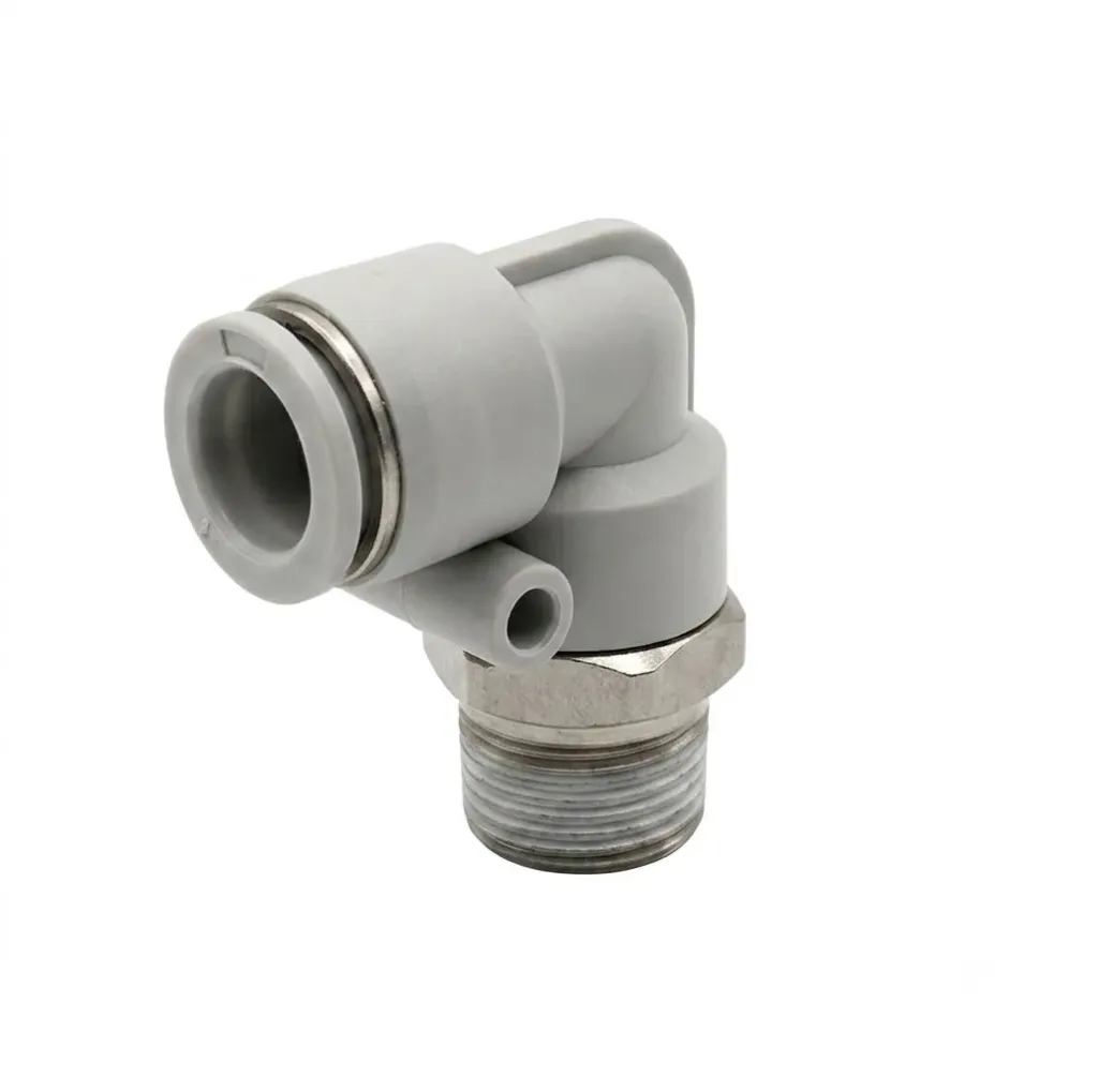 PL1/2-1/8 AIRMIXS Pneumatic Male Elbow Push-in Fitting 1/2" OD Tube x 1/8" Male Thread