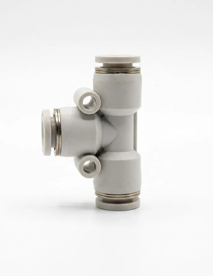 PE1/2 AIRMIXS Pneumatic Union Tee Equal Connector 1/2" OD Tube Push-in Fitting