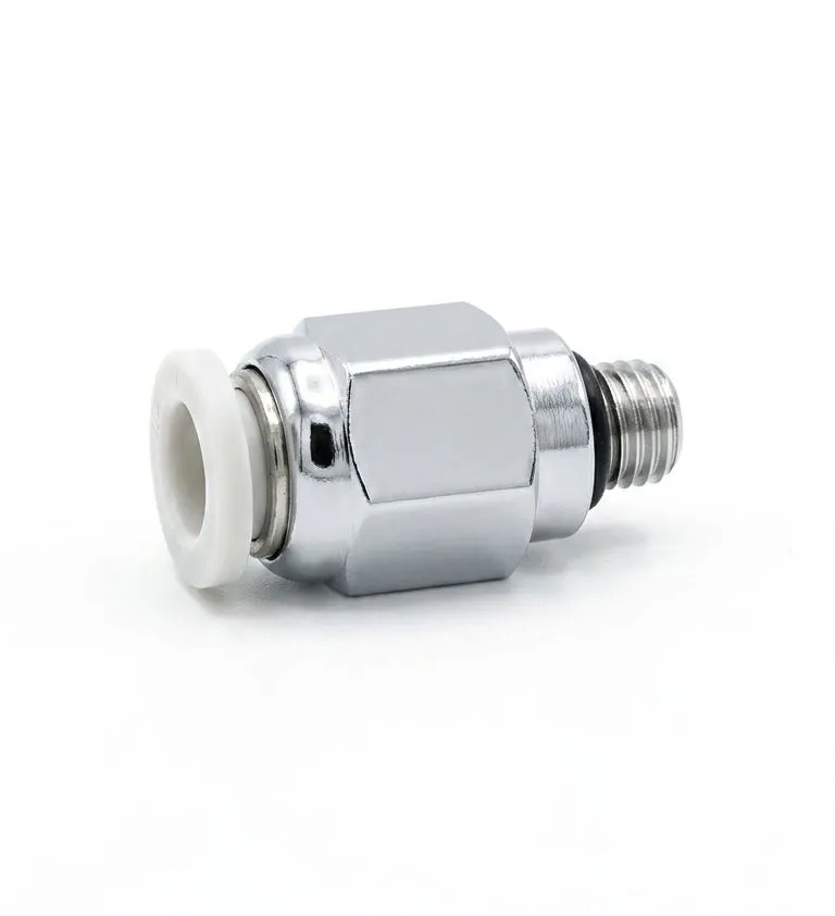 PC04-M5 AIRMIXS Pneumatic Straight Male Connector Push-in Fitting 4mm OD Tube x M5 Male Thread