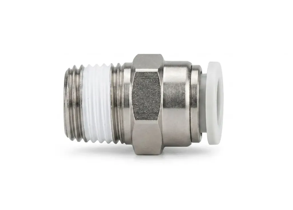 PC14-02 AIRMIXS Male Straight Push-In Pneumatic Fitting 14mm OD Tube x 1/4" BSPT Thread