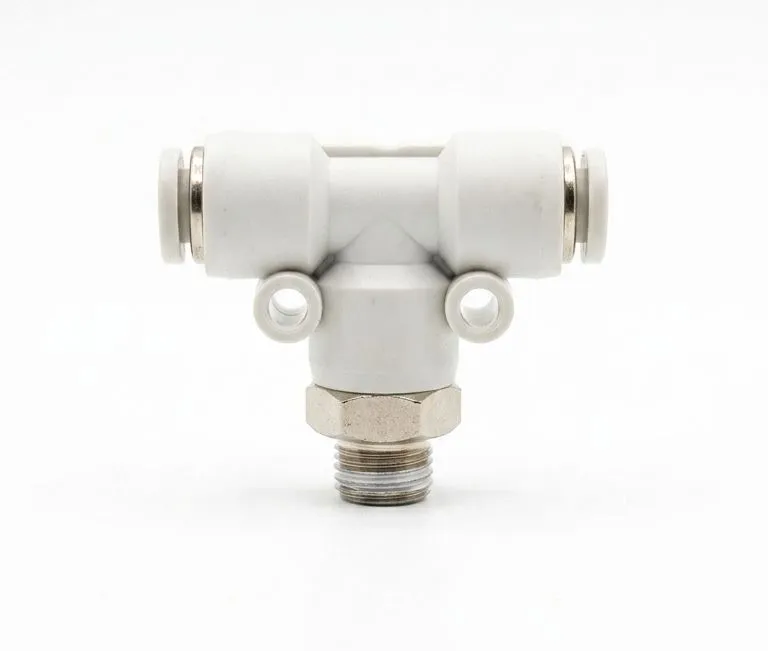 PB04-M5 AIRMIXS Male Branch Tee Push-In Pneumatic Fitting 4mm OD Tube x M5 Metric Thread
