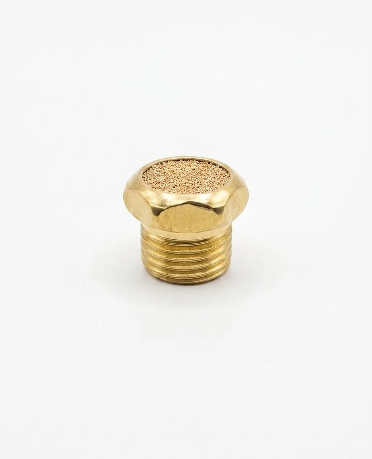 BSLM01 AIRMIXS Flat Compact Pneumatic Silencer / Mini Sintered Bronze Exhaust Muffler 1/8" Thread