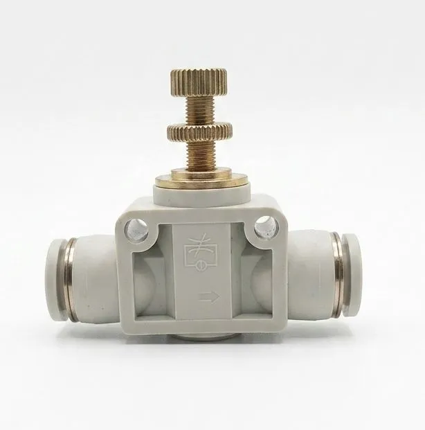 SPA / SU06 AIRMIXS Straight Union Equal Push-In Pneumatic Tube Fitting 6mm Hose O.D. x 6mm Hose O.D.