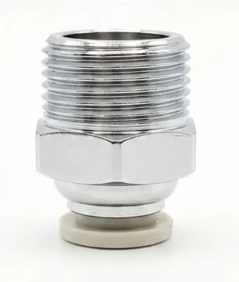 PC5/16-3/8 AIRMIXS Push-in Male Straight Pneumatic Fitting 5/16" OD Tube x 3/8" NPT Male Thread