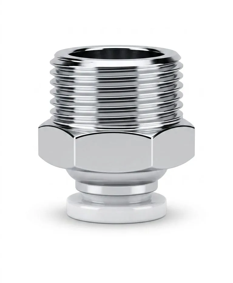 PC5/16-1/8 AIRMIXS Male Straight Hex Push-In Pneumatic Tube Fitting 5/16" Tube O.D. x 1/8" NPT/BSPT Thread