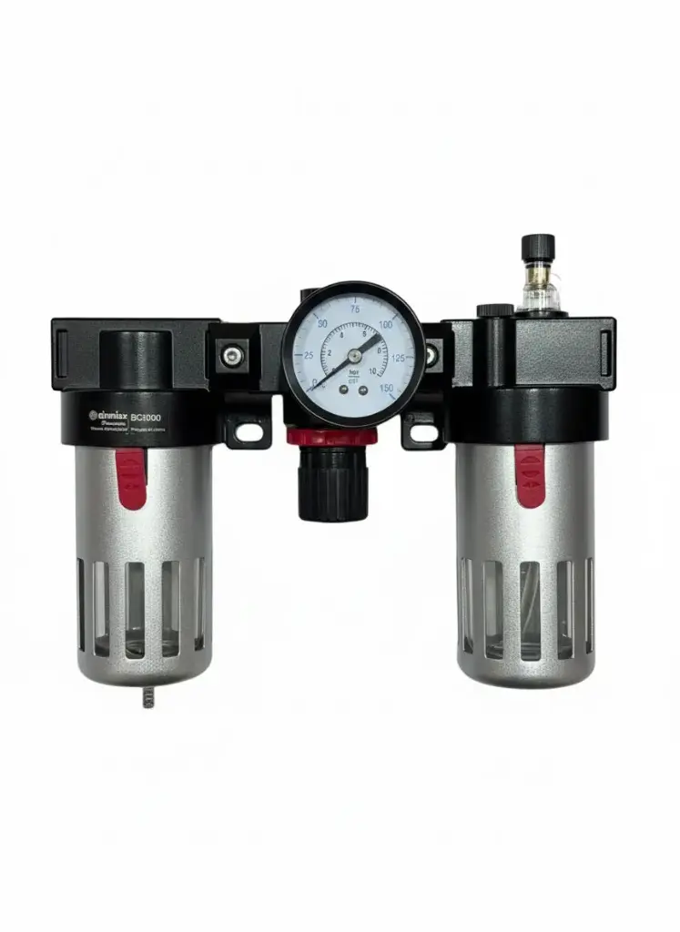 [BC3000-G3/8] AIRMIXS BC3000-G3/8 Compressed Air Preparation Unit – 3/8" Port Filter, Regulator & Lubricator