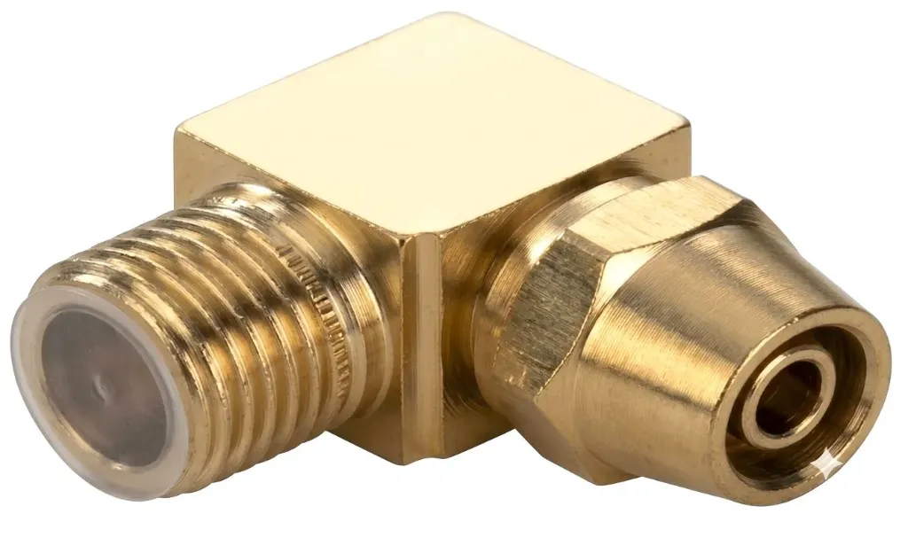 [BL8-01] BL8-01 AIRMIXS Nickel-Plated Brass Male Elbow Pneumatic Compression Fitting – 8mm Tube OD × 1/8" Thread