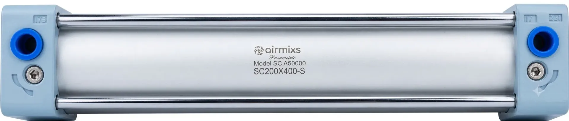 SC200x400-S AIRMIXS  Double-Acting Heavy-Duty Tie-Rod Pneumatic Cylinder with Magnet 200 mm Bore, 400 mm Stroke