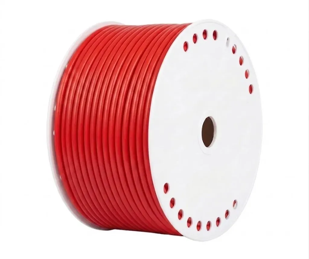 [AIR6MMTUBE-Red] Polyurethane PU Pneumatic Tubing - 6mm x 4mm, 100m Roll Red AIRMIXS