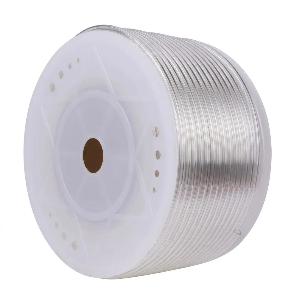 [AIR6MMTUBE-Transparent] Polyurethane PU Pneumatic Tubing - 6mm x 4mm, 100m Roll Transparent / Clear AIRMIXS
