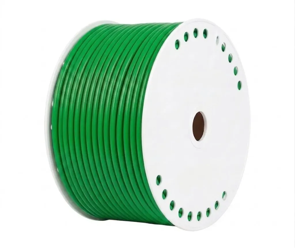 [AIR6MMTUBE-Green] Polyurethane PU Pneumatic Tubing - 6mm x 4mm, 100m Roll Green AIRMIXS