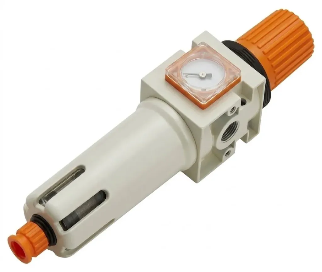 [MFR-MINI-20N-1/4] MFR-MINI-20N-1/4 AIRMIXS Mini Filter Regulator – G 1/4" Port with Pressure Gauge
