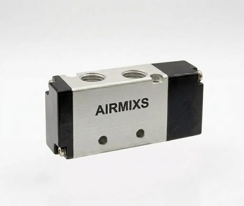 [4A230-08] 4A230-08 AIRMIXS Air Control Valve – 1/4" Port, 5/3-Way Double Air Pilot Actuated 3-Position