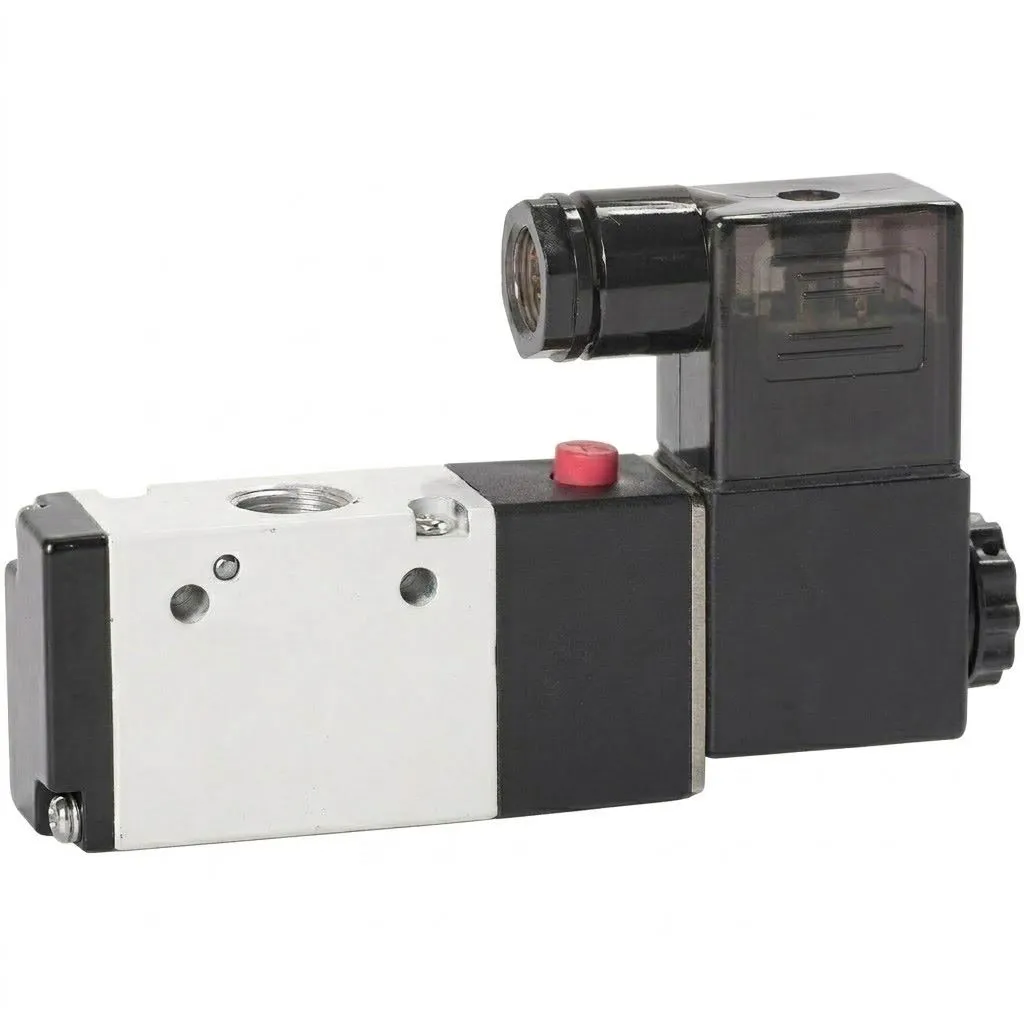 [3V110-06 AC220V] 3V110-06 AC220V AIRMIXS Solenoid Valve–3/2 Way Single Solenoid Pneumatic Control Valve G1/8" Ports