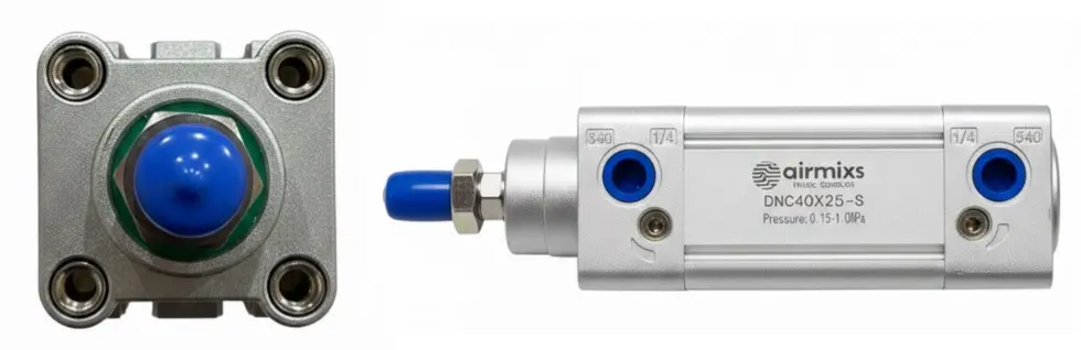DNC 40x25-S ISO 15552 Standard Double-Acting Pneumatic Cylinder