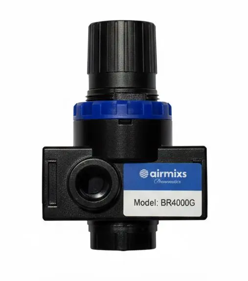 AIRMIXS BR4000G High-Flow Industrial Pressure Regulator – 1/2" Port Black Series