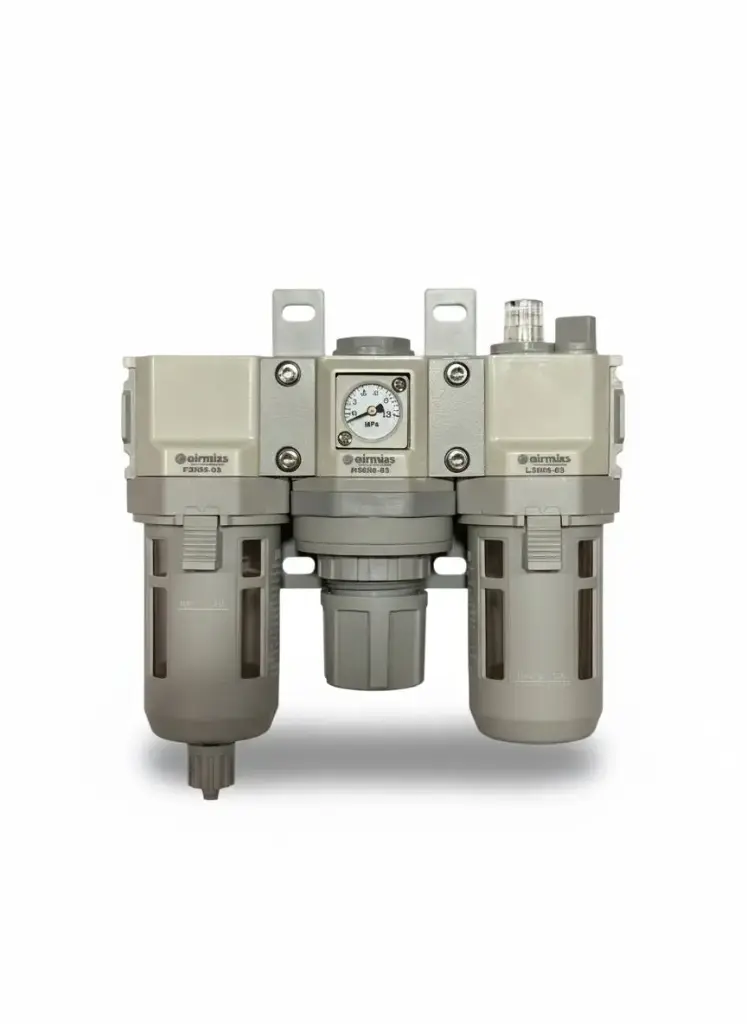 [R3000-03] R3000-03 AIRMIXS Modular Pressure Regulator – 3/8" Port with Integrated Square Gauge
