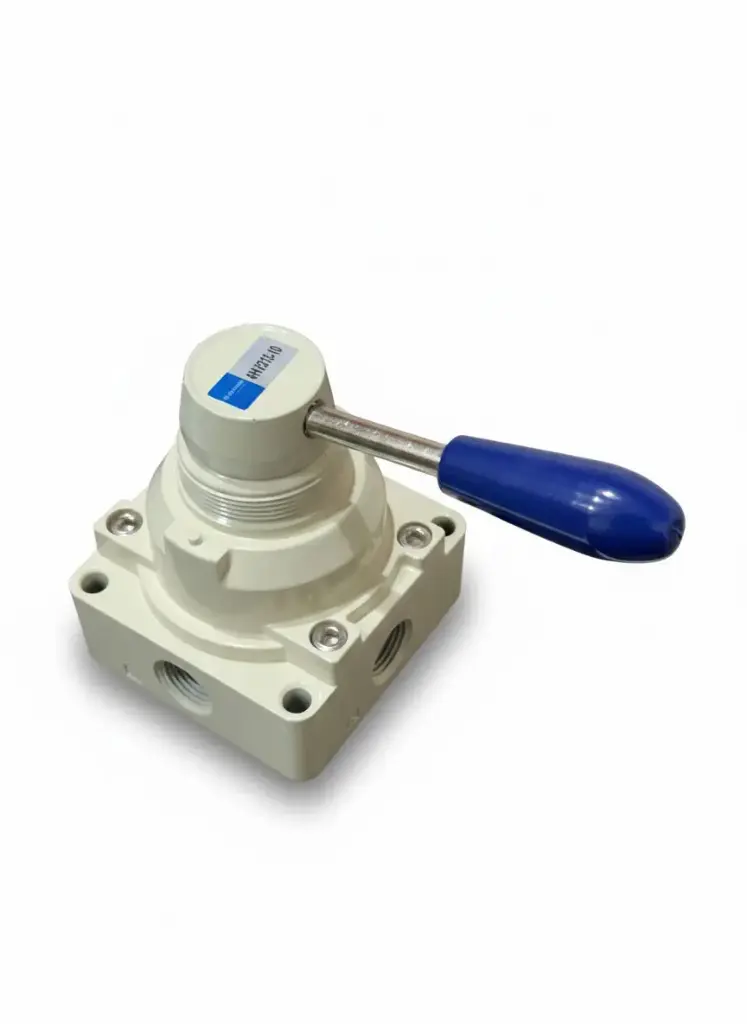 AIRMIXS 4HV310-10 Manual Hand Lever Valve – 4-Way, 3-Position, 3/8" Port