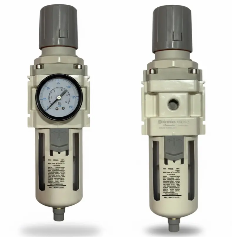 AIRMIXS AW4000-06 High-Flow Filter Regulator – 3/4" Port, 125 PSI with Metal Bowl Guard