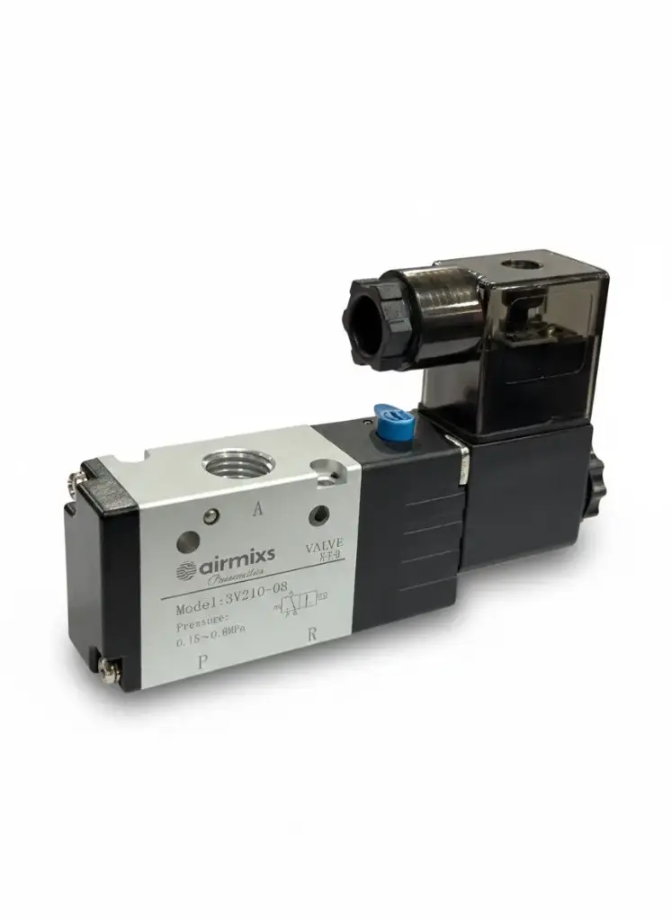 [3V210-08] 3V210-08 Directional Solenoid Valve – 1/4" Port, 3/2-Way Pilot-Operated (Normally Closed) Airmixs