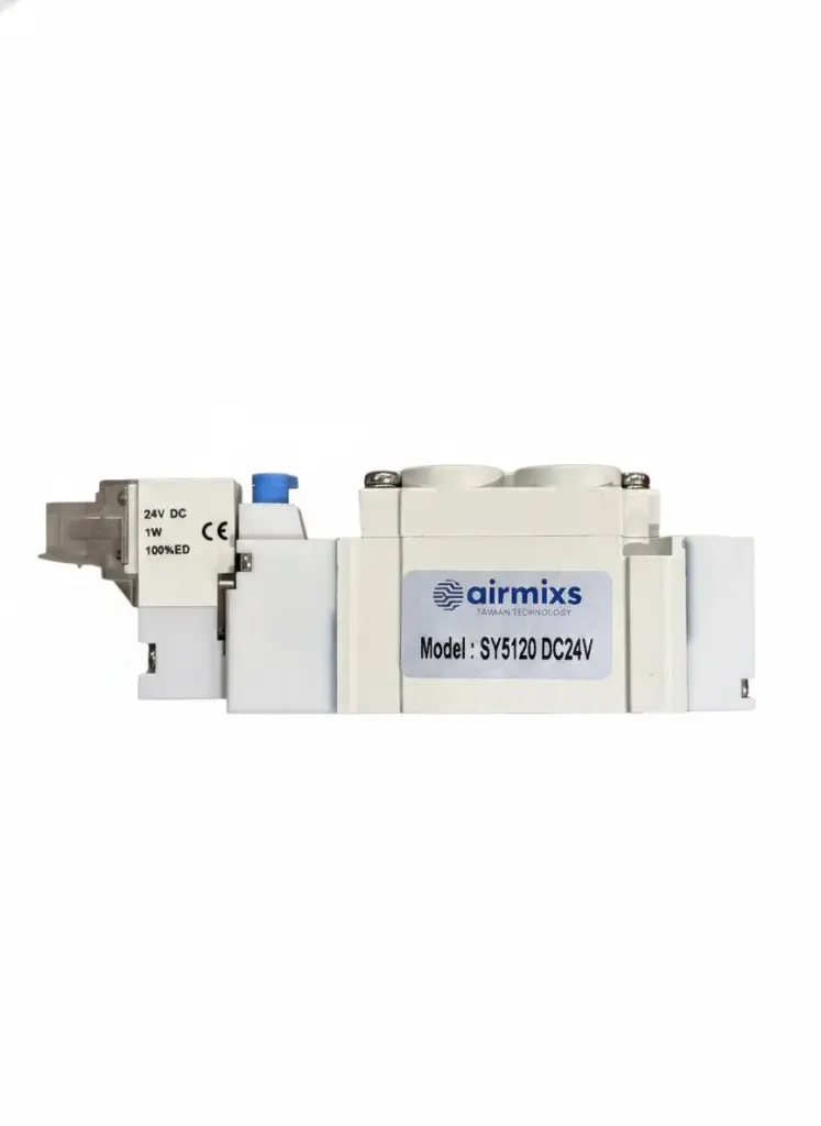 SY5120 DC24V AIRMIXS Solenoid Valve – 1/8" or 1/4" Port, 5/2-Way Single Solenoid (Body Ported)