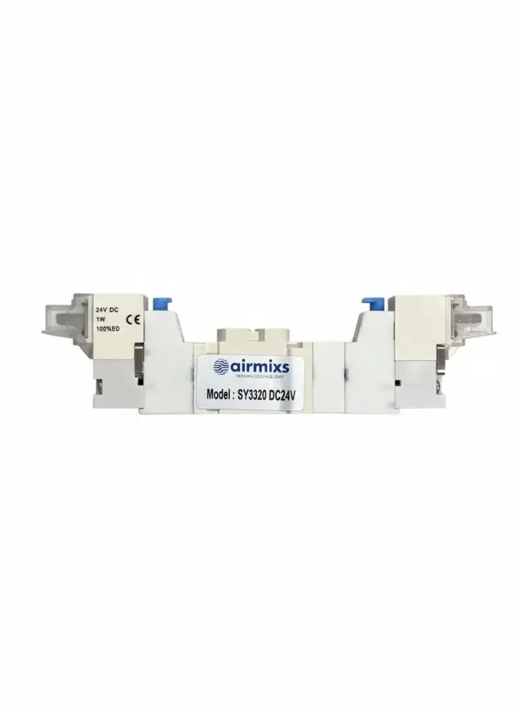 SY3320 DC24V AIRMIXS Solenoid Valve – 1/8" Port, 5/3-Way Pressure Center (Base Mounted)