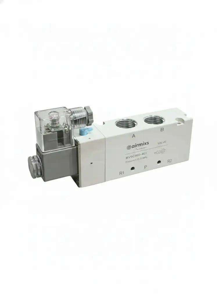 MVSC-460-4E1 AIRMIXS High-Flow Solenoid Valve – 1/2" Port, 5/2-Way Single Solenoid
