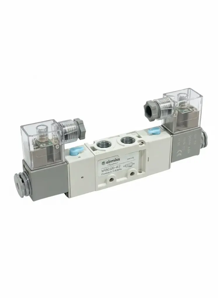 MVSC-220-4E2 AIRMIXS Pneumatic Double Solenoid Valve 1/4"