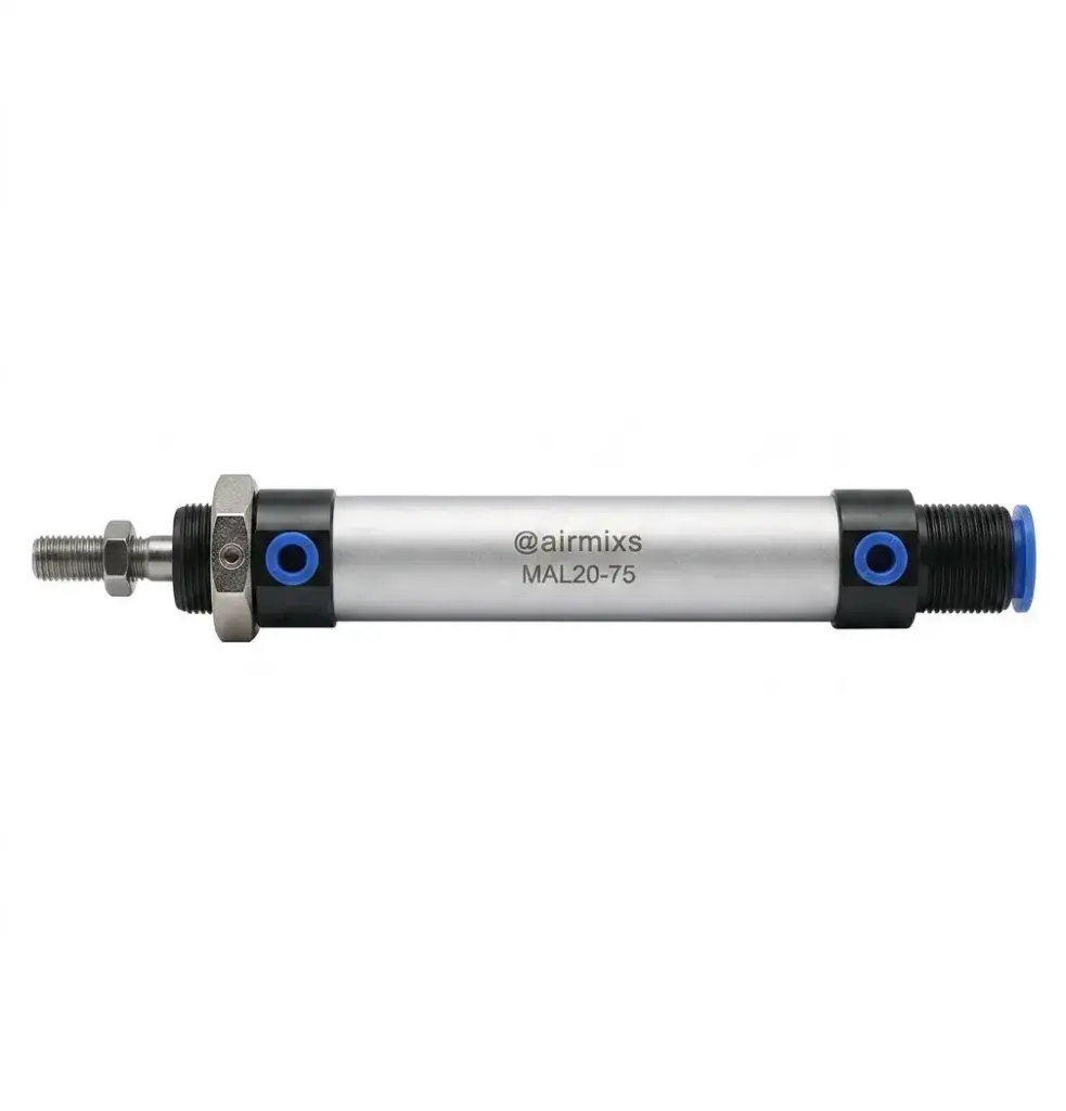AIRMIXS MAL20-75 Aluminum Alloy Mini Round Cylinder