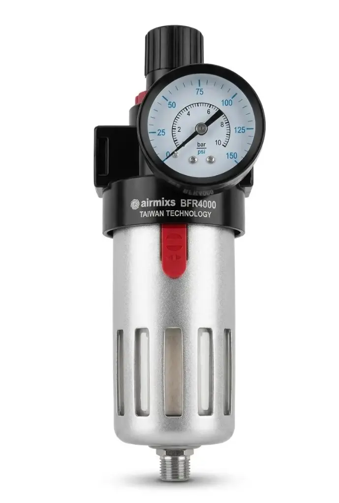 [BFR4000-G] AIRMIXS BFR4000-G 1/2" Heavy-Duty Pneumatic Air Filter Regulator with Gauge