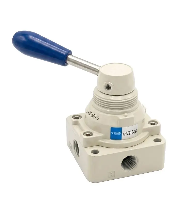 [4HV210-08] 4HV210-08 AIRMIXS Hand Lever Rotary Control Valve (4/3 Way)